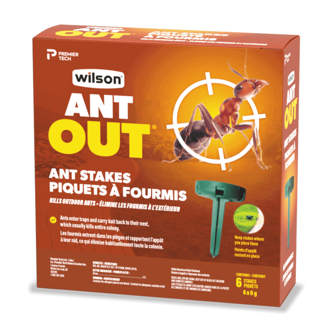 Piquets à Fourmis Ant Out - Wilson paq. 6