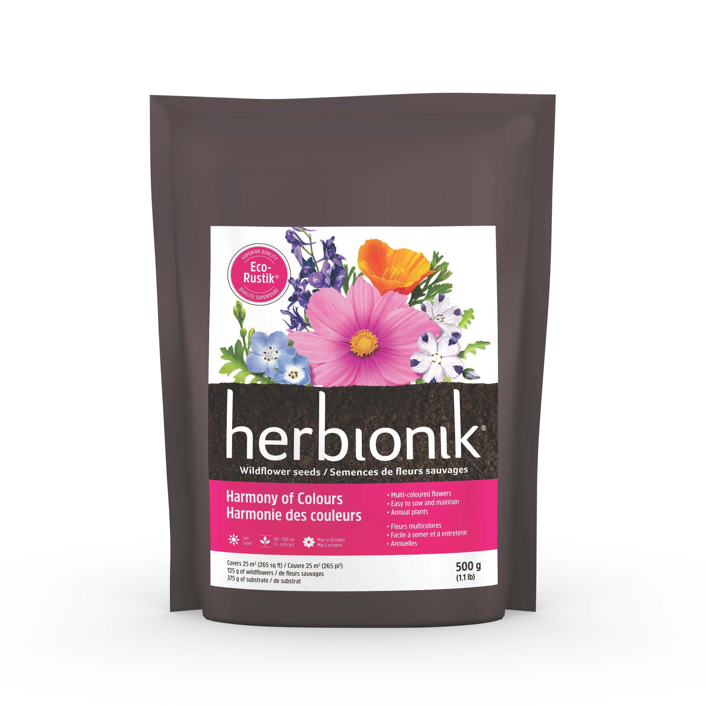 Semences de fleurs sauvages - Harmonie des couleurs - Herbionik 500 g